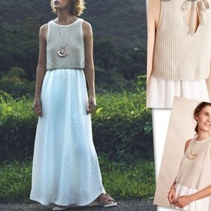 Anthropologie Layered Sweater Dress